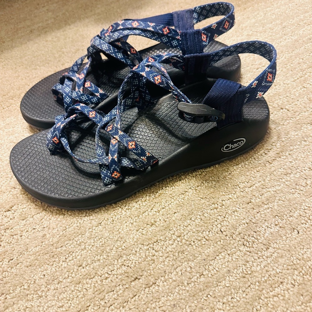 CHACO Womens Waterproof Sports Sandals Size 9 Toe Loop Multi-color Straps